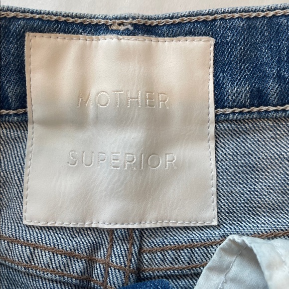 Mother The Vagabond Cuff Fray Denim Shorts Spooky Voodoo Wash Size 24 graphics - Picture 4 of 10